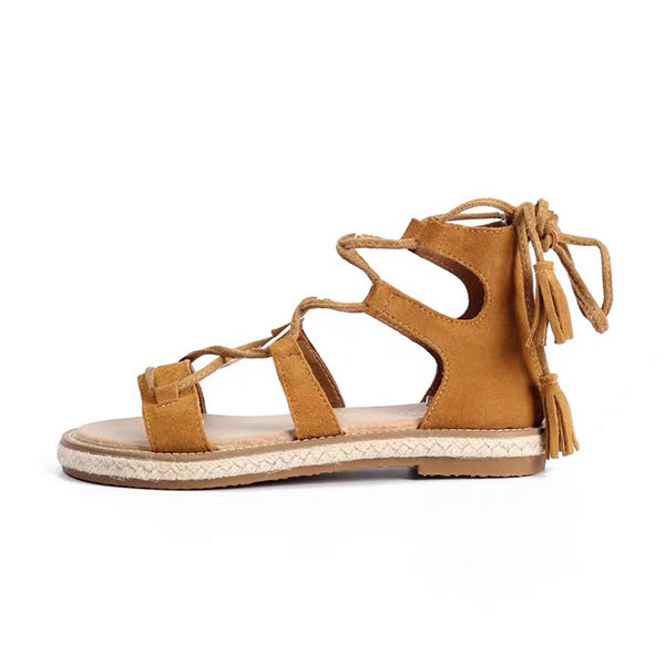 Strappy Gladiator Sandals - ApolloBox