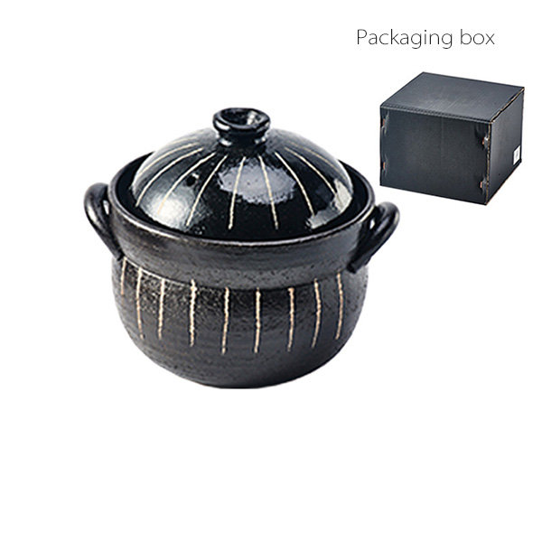 Ceramic Pot with Double Lids - ApolloBox