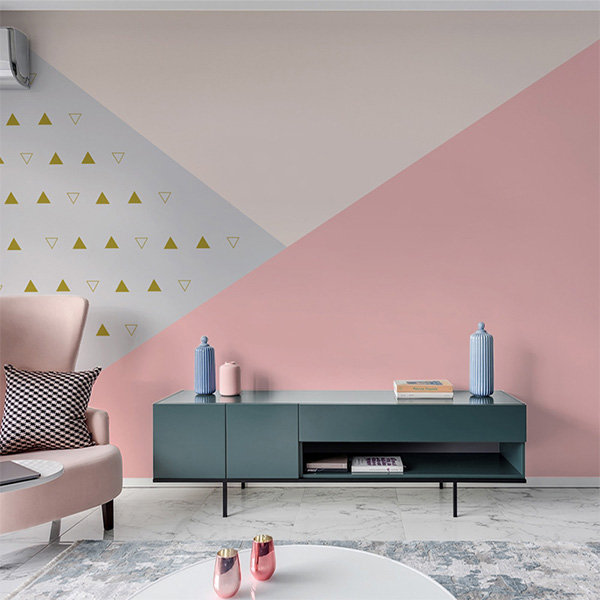 Modern Pink Wallpaper - ApolloBox