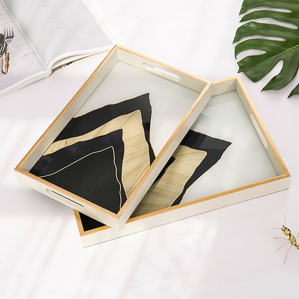 Contemporary Styled Wooden Tray