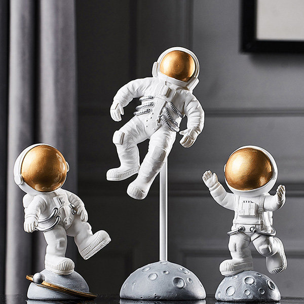 astronaut and space decor