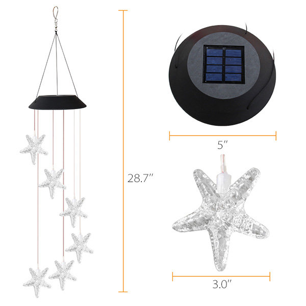 Solar Light Wind Chimes - ApolloBox