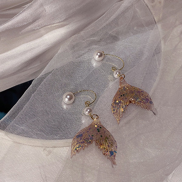 Sparkly Mermaid Tail Earrings - ApolloBox