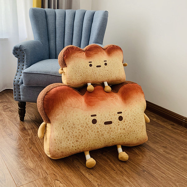 Toast 3 in 1 Bread Cushion Cushion Cushion Bread Emoji Chair