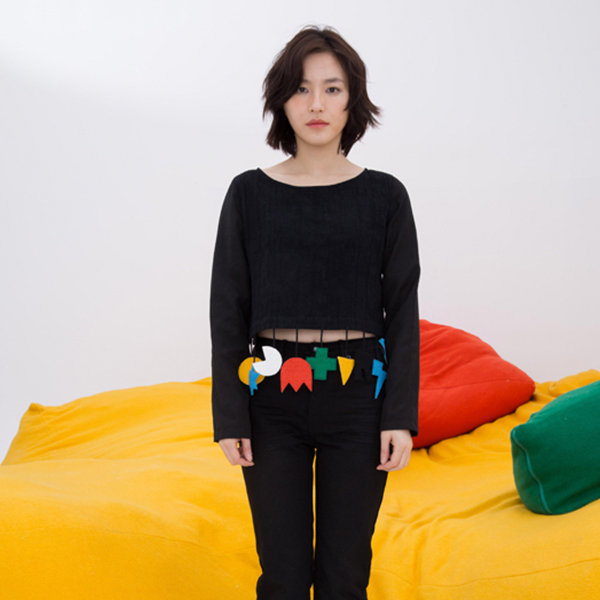 Cute Crop Top, with Dangling Embellishments from Apollo Box