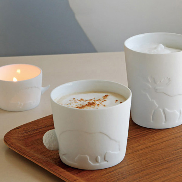 Fox Ceramic Mug - Fox Tail Handle - Coffee Cup from Apollo Box