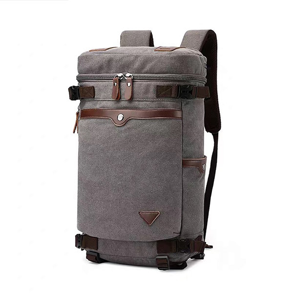 Canvas Backpack for Artists - Large Capacity - Black - Brown - ApolloBox