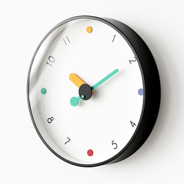 Round Pop of Color Wall Clock - ApolloBox