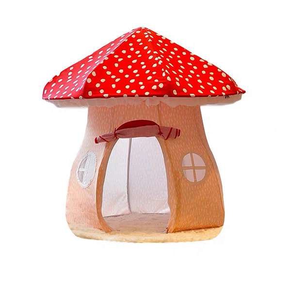 Foldable Mushroom Ventilated Funny Game Play Tents Gifts for Girls Pink Color BT 