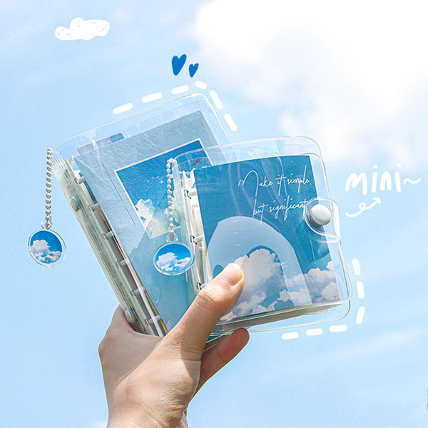 MAGICLULU 3pcs Transparent Loose-leaf Book Transparent Scrapbook Loose-leaf  Notebook Travel Scrapbook Blank Scrapbook Journal Sketchbook Notebook  Binder Writing Notepad Office Memo Pad Notes: : Office Products