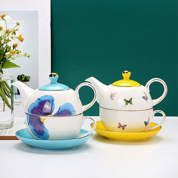 Afternoon Teapot And Cup Set Cute Bowknot Ceramic Tea Pot Set In Gift Box -  Buy Teapot And Cup Set,Ceramic Tea Pot Set,Tea Set In Gift Box Product on  Alibaba.co… in 2023