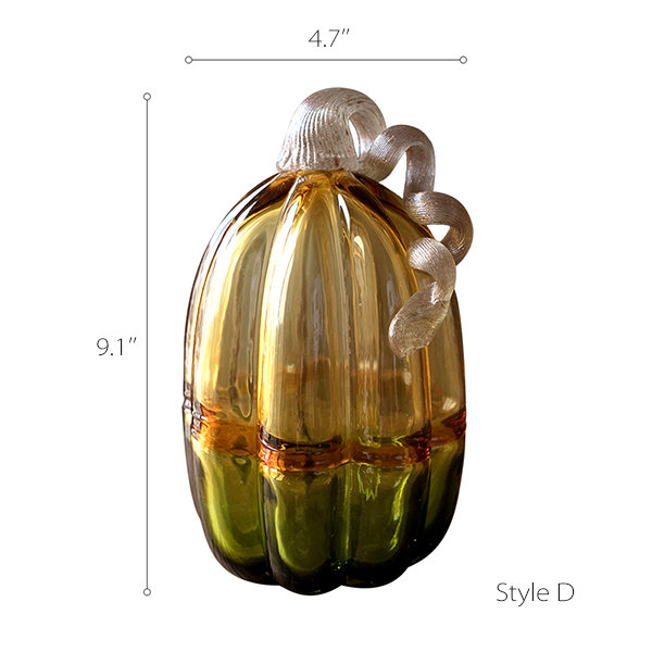 Glass Pumpkin Home Decor ApolloBox   VNIZvArray 16 