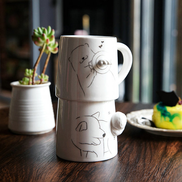 Cute Animal Ceramic Mug from Apollo Box