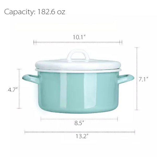 Green Enamel Pot - ApolloBox