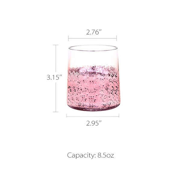 Starry Sky Wine Glass - Blue - Pink - 3 Colors - 3 Sizes from Apollo Box