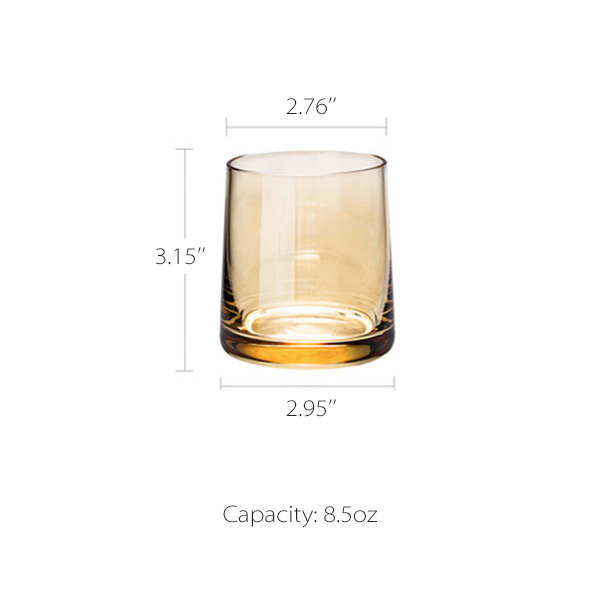 wholesale custom hand-carved color whiskey glass