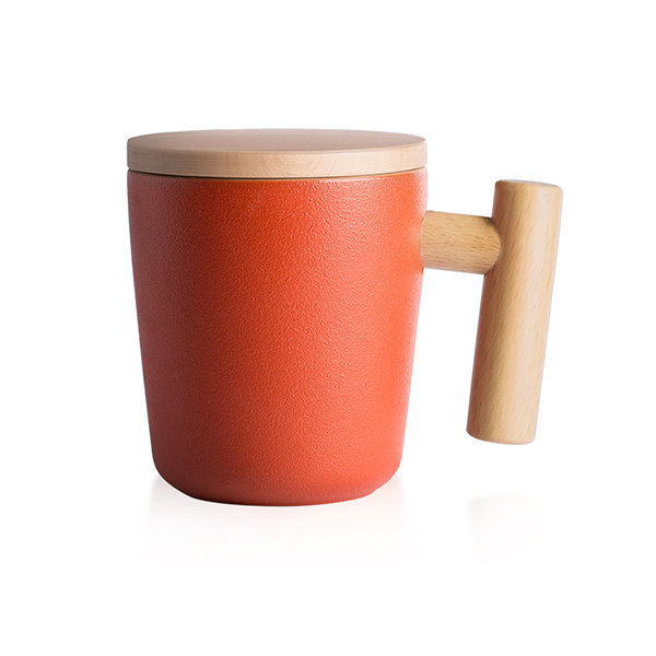 Handsome Cycles Coffee Mug with Removable Wooden Base