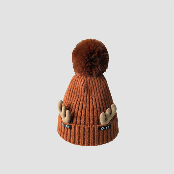 Cute Antlers Knit Hat Apollobox