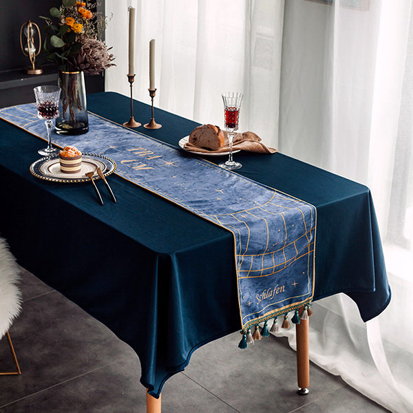 Pastoral Tassel Table Runner - Lace - Cotton - Artificial Pearl - ApolloBox