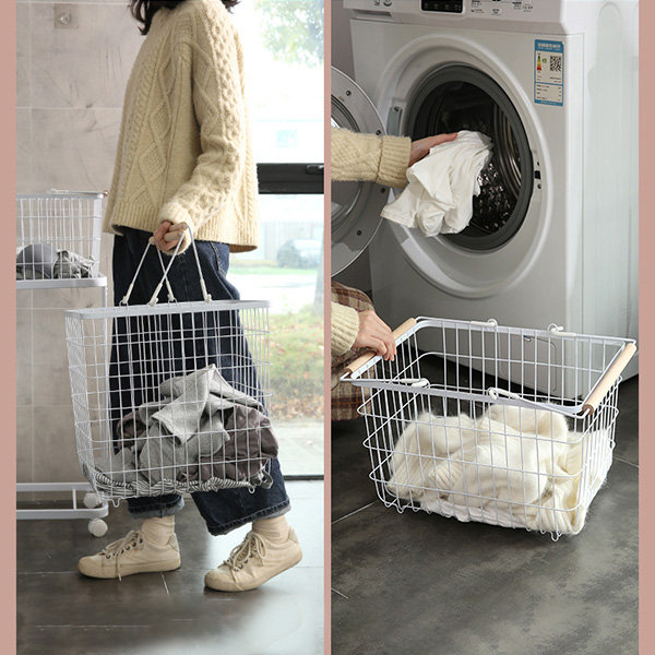 Foldable Laundry Basket - Off-white - Large Capacity - ApolloBox