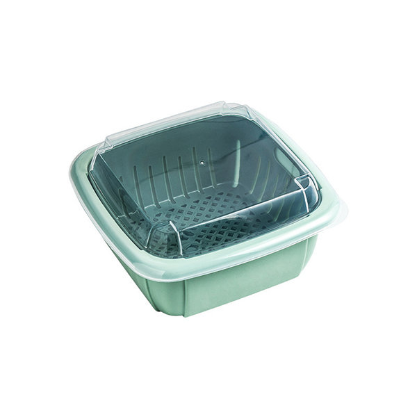 Two-Piece Draining Basket, With Lid - ApolloBox