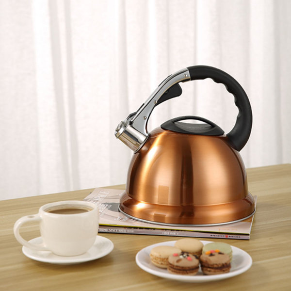 Pinky Up Presley Tea Kettle Stovetop Stainless Steel New