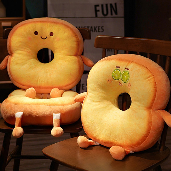 Cute Toast Cushion - ApolloBox