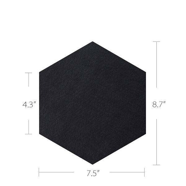 Hexagonal Felt Decorative Pieces - ApolloBox