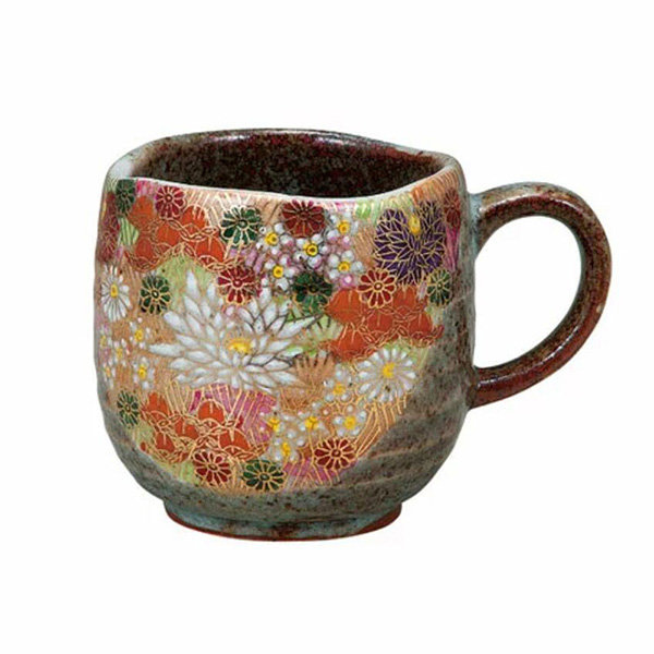 Floral Ceramic Mug - Made in Japan - 10 oz - ApolloBox