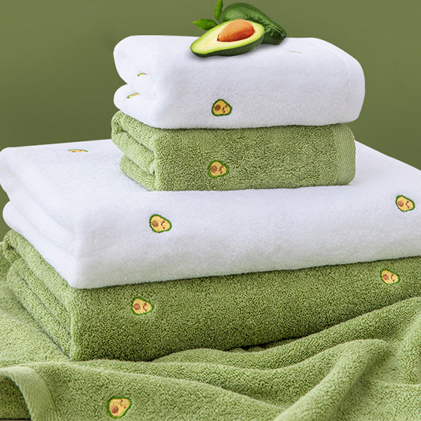Small Cotton Face Towel Solid 30 × 30cm - Green