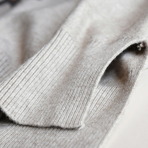 Trendy Side Split Sweater - ApolloBox