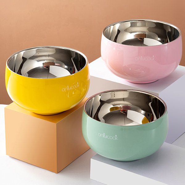 Colorful Stainless Steel Bowls - ApolloBox