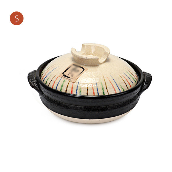 Ceramic Cooking Pot with Lid - Green - Orange - Kitchen Collection from  Apollo Box