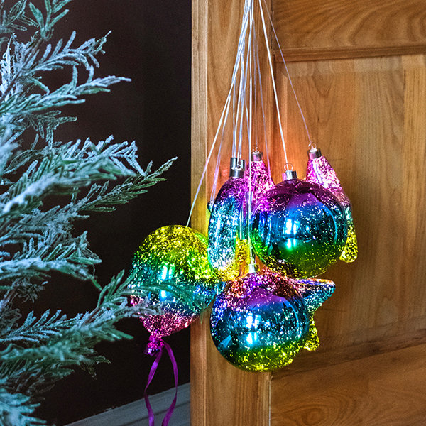 Magical Christmas Iridescent Decor - Enchanting Light Play - ApolloBox