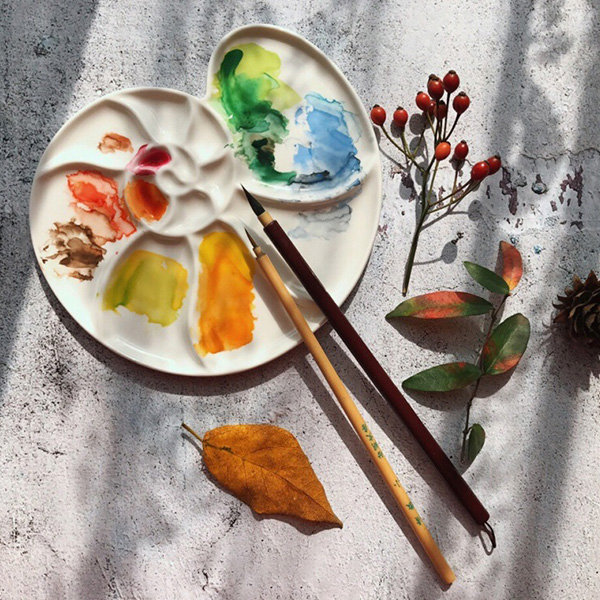 Inspired by Nature, Ceramic Painting Palettes
