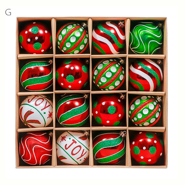 Pretty Painted Christmas Baubles - ApolloBox