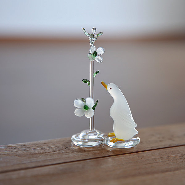 Call Duck Glass Ornament