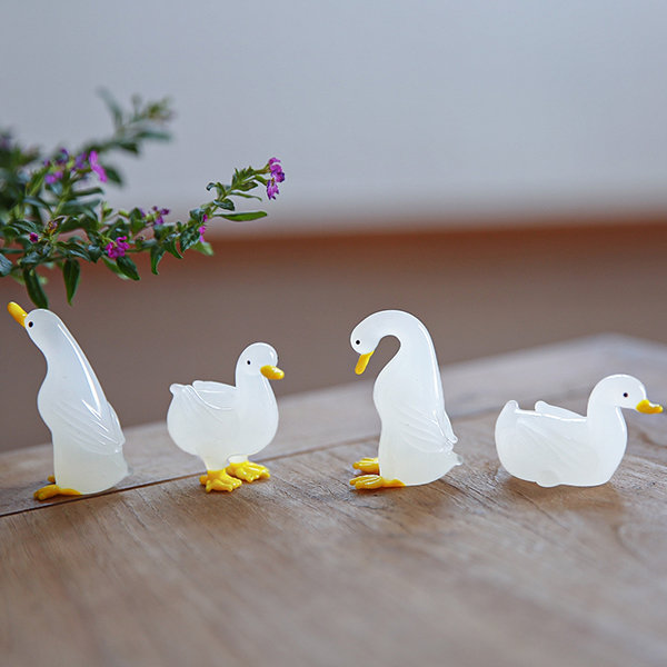  ACOLAR Funny Little Duck Figurine Ornament Decor,Cute