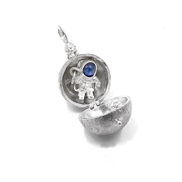 Peace Rabbit Astronaut Necklace