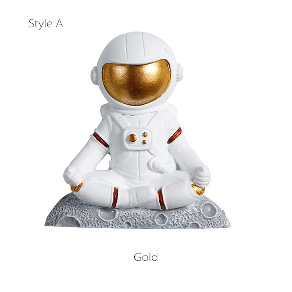 Astronaut Switch Sticker - Resin - Golden - Silver - 3 Colors - 4 