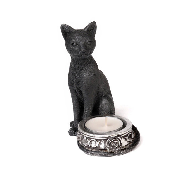 Black Cat Tealight Candle Holder - ApolloBox