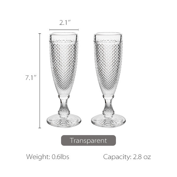 Electroplated Wine Glass - Champagne Flute from Apollo Box