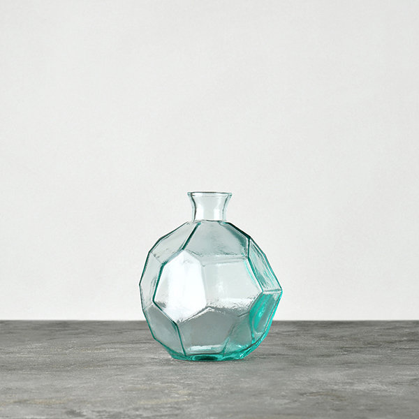 geometric glass vase