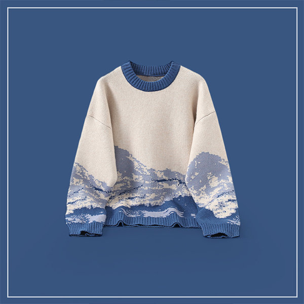 Starry Blue Sweater - ApolloBox