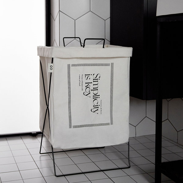 Foldable Laundry Basket - Off-white - Large Capacity - ApolloBox