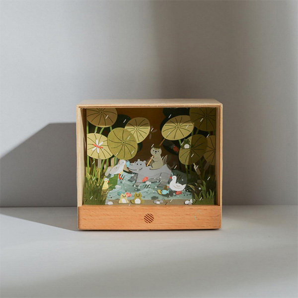 Give mave Forladt Light Up Wooden Diorama Kit - ApolloBox