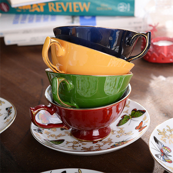 Elegant and Practical Tea Cups & Saucers Set 