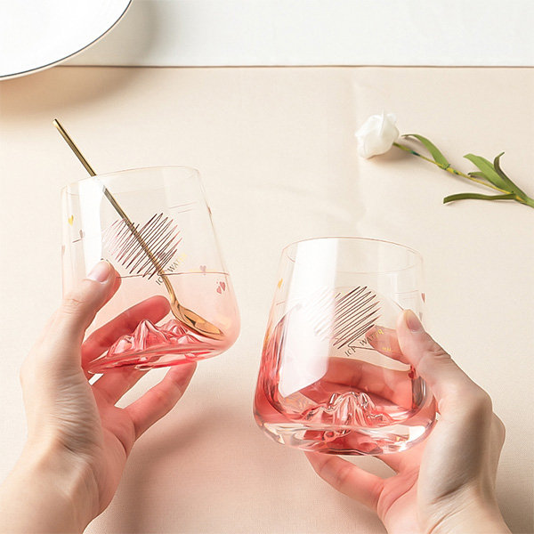 Trouva: Drinking Glass Medium - Pink Blush