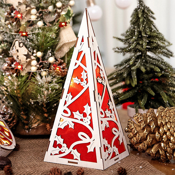 Colorful Christmas Tree Led Light Decoration - Acrylic - Remote Control -  ApolloBox