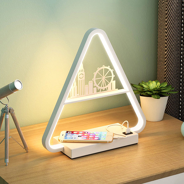 Triangle Wireless Charging Station Lamp from Apollo Box